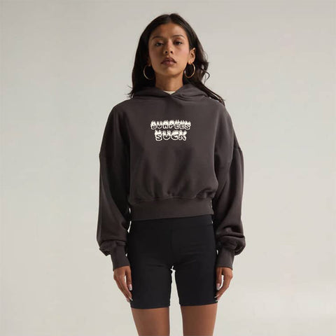 Burpees Suck Cropped Hoodie