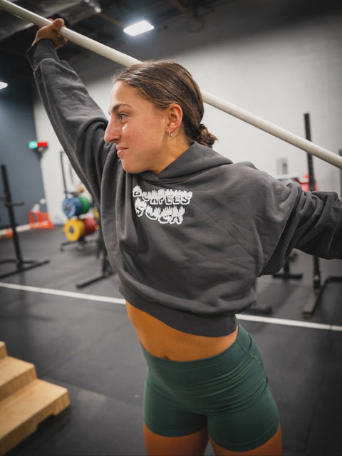 Burpees Suck Cropped Hoodie