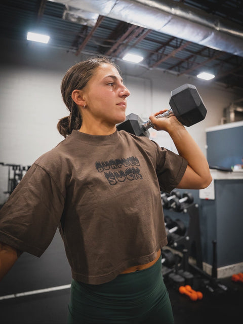 Burpees Suck Crop Top