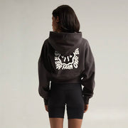 Burpees Suck Cropped Hoodie