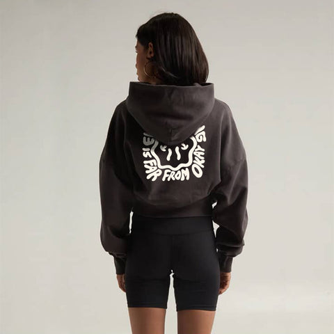 Burpees Suck Cropped Hoodie