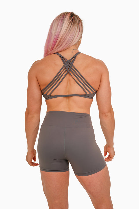 Take your low-impact workout to new heights with seamless comfort and revolutionary support. Featuring our signature strappy back straps.